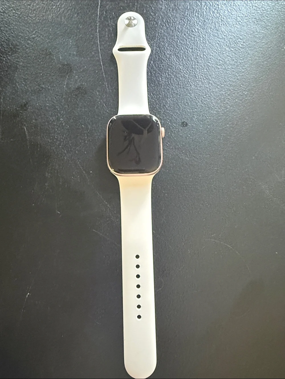 Apple Watch Series 10 GPS Rose Gold Aluminum Case with White Sport Band - Picture 4 of 5